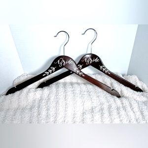 2 Wooden Bride Hangers from Hobby Lobby